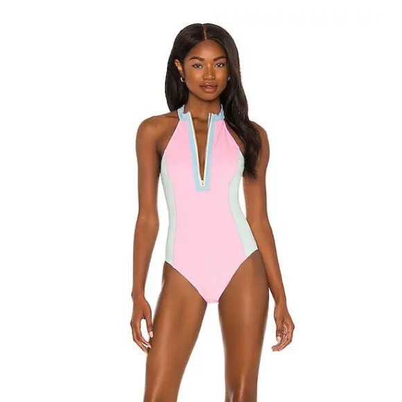 REVOLVE Other - LoveShackFancy x Hurley Max Colorblock One Piece in Pink